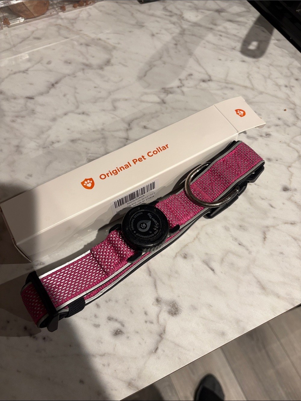 Pet Collar with Smart Tracker - Pink